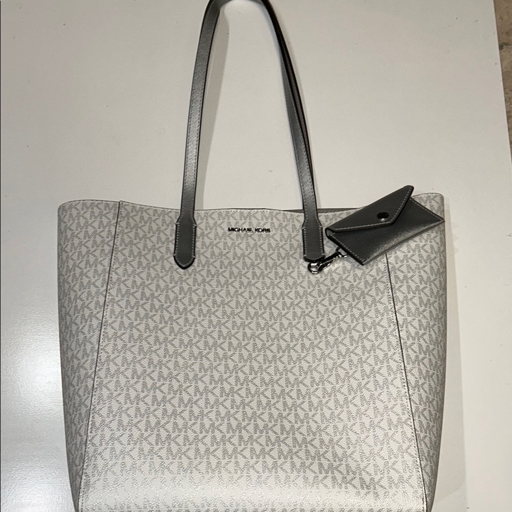 Michael Kors Gray Signature Tote Bag